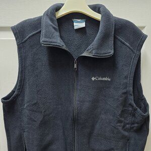 Columbia Men's Black Fleece Vest Large
